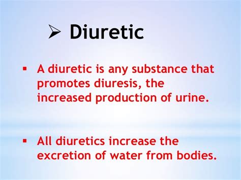 Understanding the Role of Diuretics in Weight Loss and Hydration